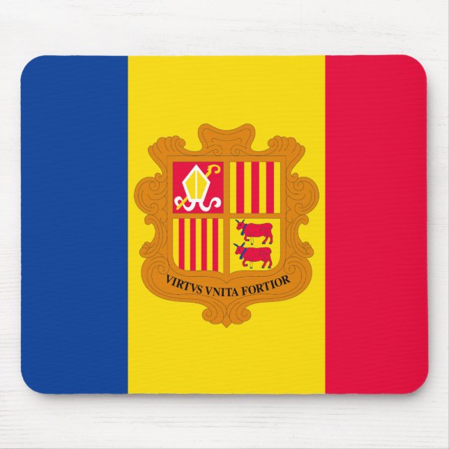 Andorra Flag Mouse Mat (Front)