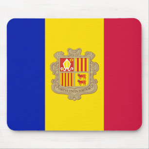 Andorra Flag Mouse Mat