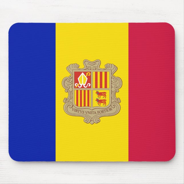 Andorra Flag Mouse Mat (Front)
