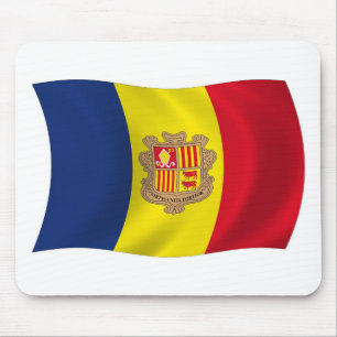 Andorra Flag Mousepad