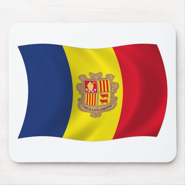 Andorra Flag Mousepad (Front)