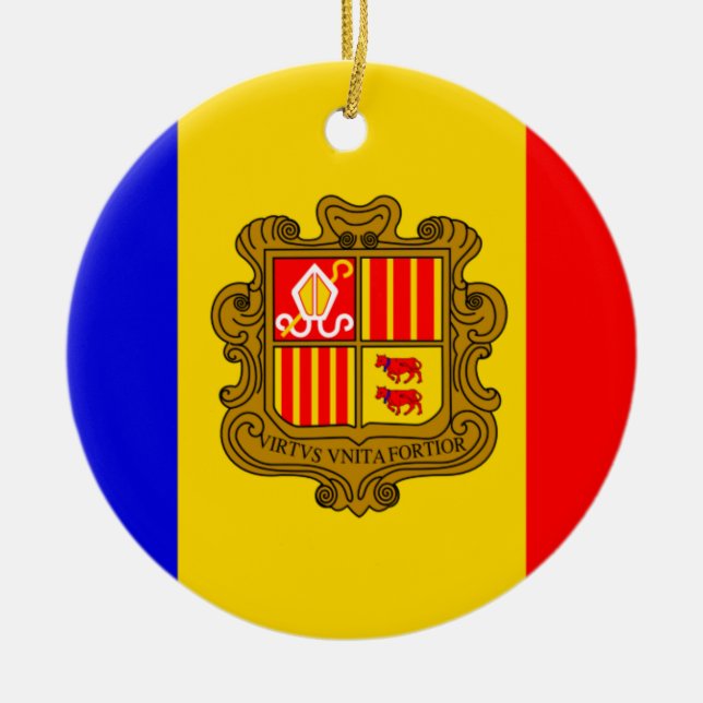 andorra flag ornament (Front)