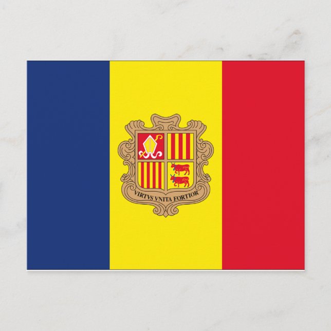 Andorra Flag Postcard (Front)