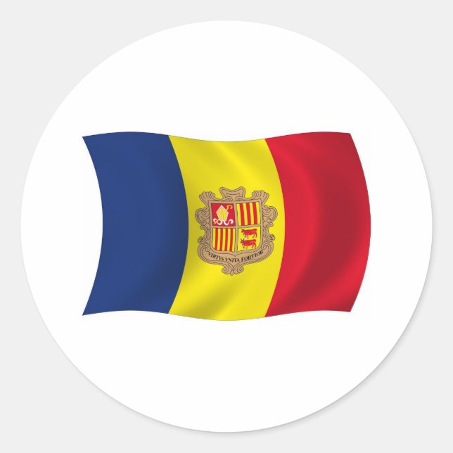 Andorra Flag Sticker (Front)