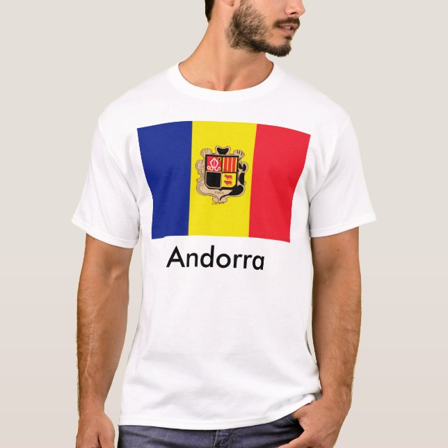 Andorra Flag T-Shirt (Front)