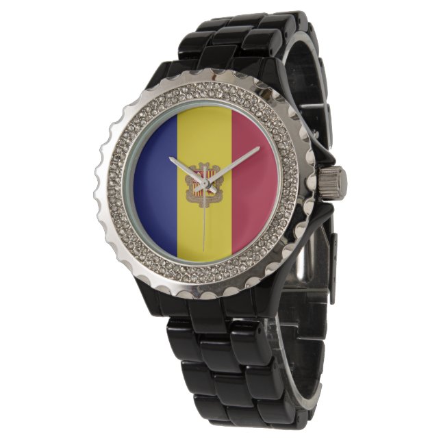 Andorra flag watch (Angled)