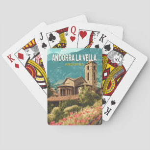 Andorra la Vella Travel Art Vintage Playing Cards