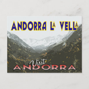 Andorra La Vella, Visit Andorra postcard