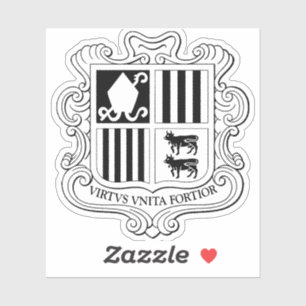 Andorra National Coat of Arms Graphic Art