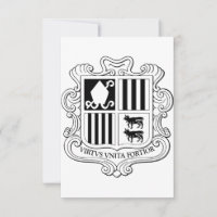Andorra National Coat of Arms Graphic Art