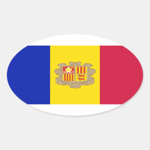 Andorra Oval Sticker