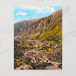 Andorra , panorama postcard