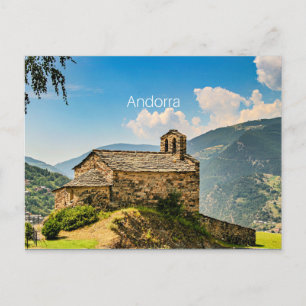 Andorra, Pyrenees mountain range Postcard