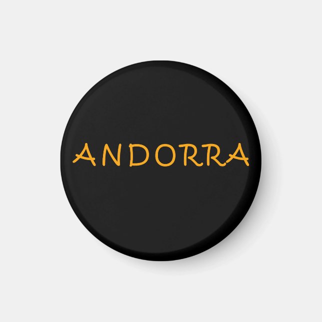 Andorra text design magnet (Front)