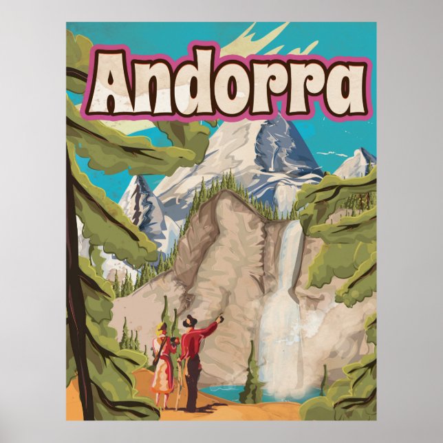 Andorra Vintage Travel Poster (Front)