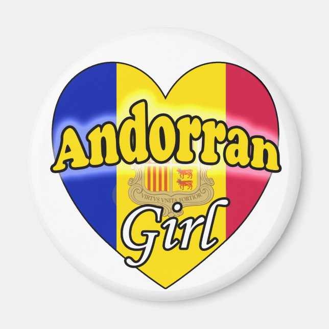 Andorran Girl Magnet (Front)