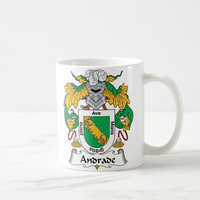 Andrade Family Crest Coffee Mug (Right)