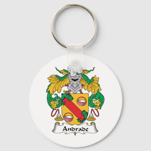 Andrade Family Crest Key Ring