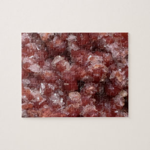 Andradite Garnet and Calcite Crystal Mineral Photo Jigsaw Puzzle