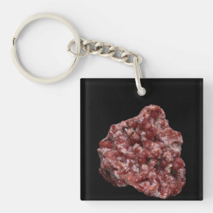 Andradite Garnet Calcite Cluster Natural Mineral  Key Ring