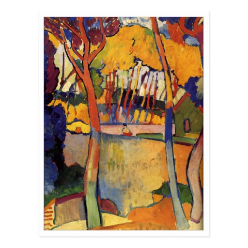 Image of Andre Derain Three Trees Fine Art Postcard