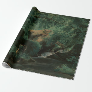 André Giroux Forest Interior with a Painter Wrapping Paper