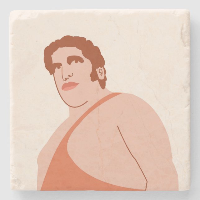 Andre the Giant Stone Coaster (Front)