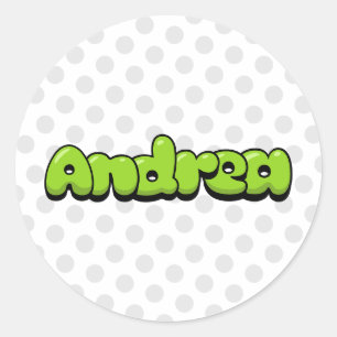 Andrea Classic Round Sticker