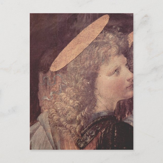 Andrea del Verrocchio Die Taufe Christi, Detail: E Postcard (Front)