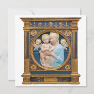 Andrea Della Robbia c1485 Madonna and Child Holiday Card