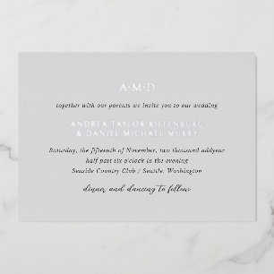 Andrea Grey Elegant Wedding