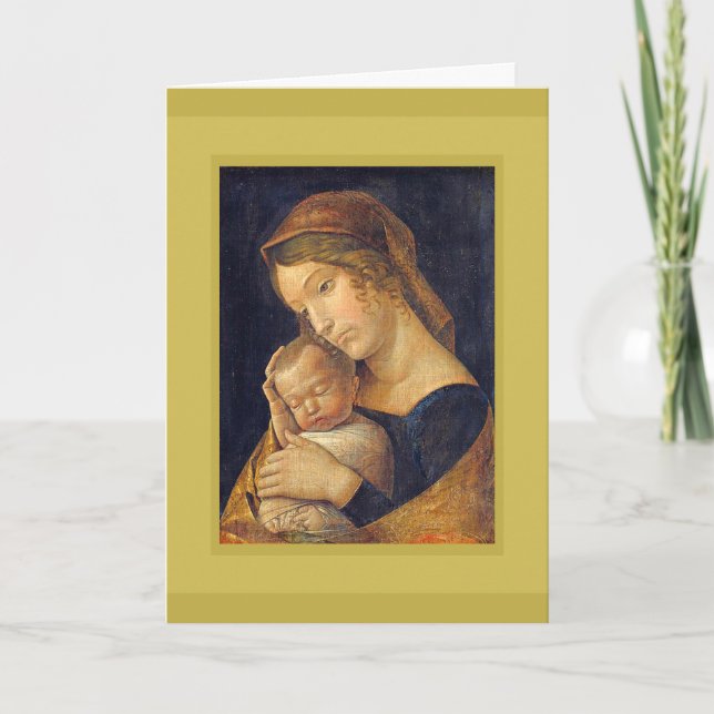 ANDREA MANTEGNA MADONNA AND CHILD HOLIDAY CARD (Front)