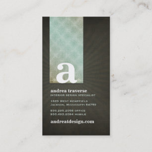 Andrea Monogram Business Cards