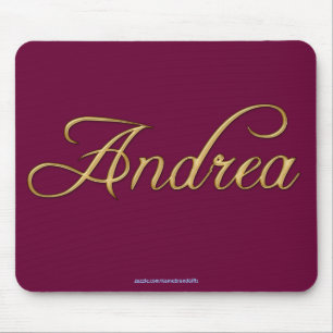 ANDREA Name-Branded Personalised Gift Mousepad