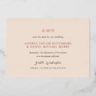 Andrea Tan Elegant Wedding Save The Date