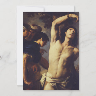 Andrea Vaccaro: St. Sebastian Baroque Fine Art Invitation