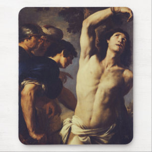 Andrea Vaccaro: St. Sebastian Baroque Fine Art Mouse Mat