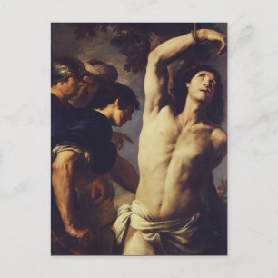 Andrea Vaccaro: St. Sebastian Baroque Fine Art Postcard