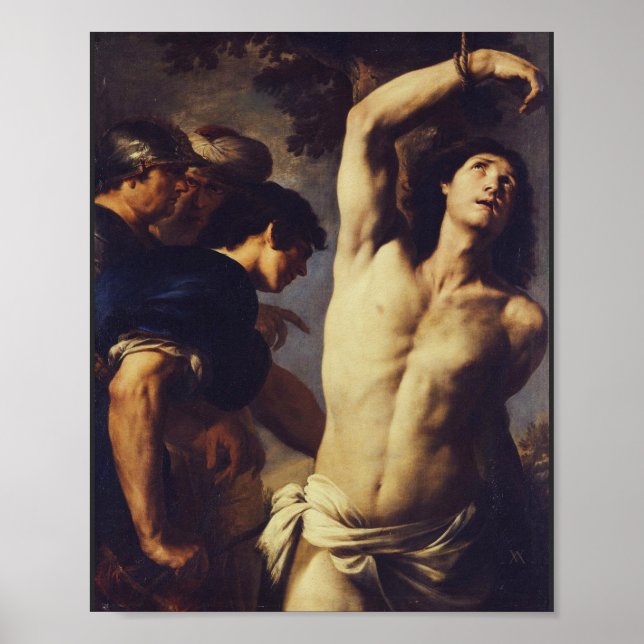 Andrea Vaccaro: St. Sebastian Baroque Fine Art Poster (Front)
