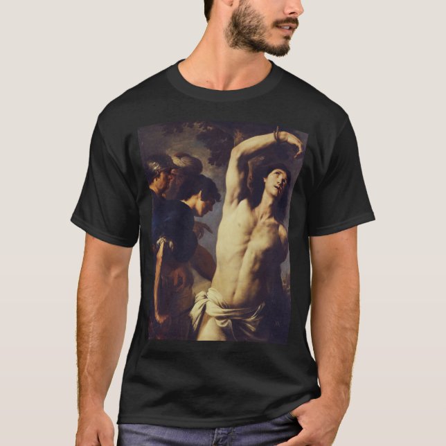 Andrea Vaccaro: St. Sebastian Baroque Fine Art T-Shirt (Front)