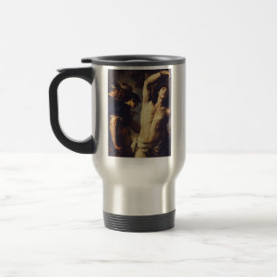 Andrea Vaccaro: St. Sebastian Baroque Fine Art Travel Mug