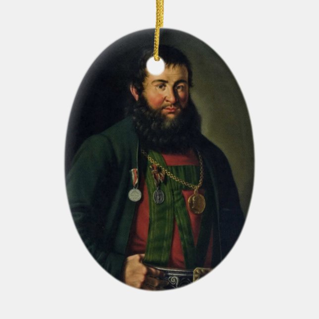 Andreas Hofer Ceramic Tree Decoration (Front)