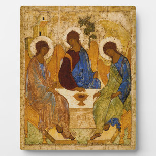 Andrei Rublev Holy Trinity Icon Orthodox religion Plaque