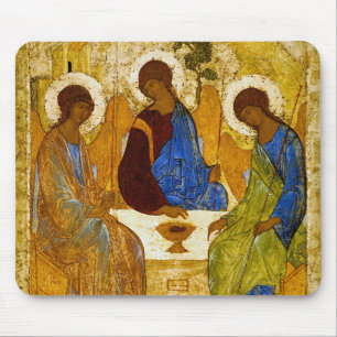 Andrei Rublev, icon of the Trinity マウスパッド Mouse Mat