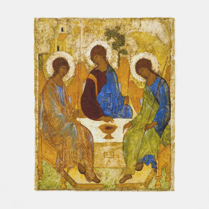 Andrei Rublev, icon of the Trinity Fleece Blanket