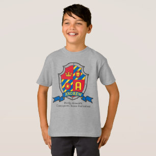 Andrew boys name & meaning knights shield T-Shirt
