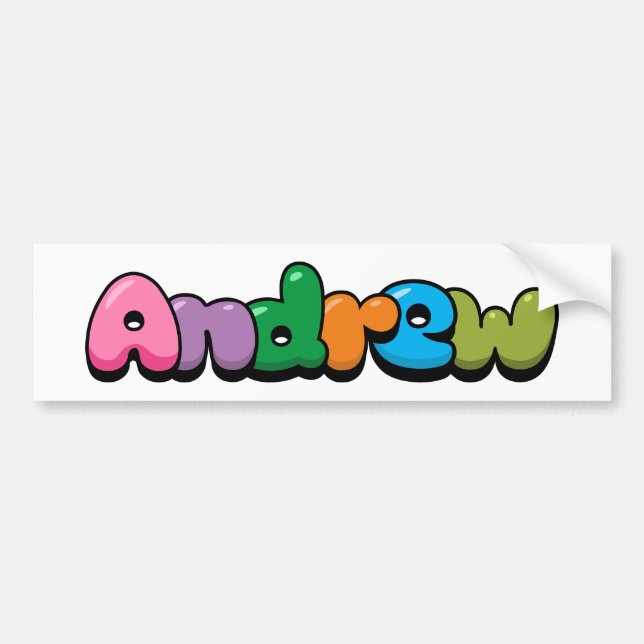 Andrew Bumper Sticker (Front)