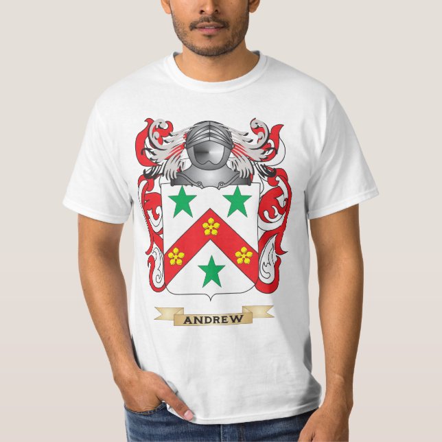 Andrew Coat of Arms (Family Crest) T-Shirt (Front)