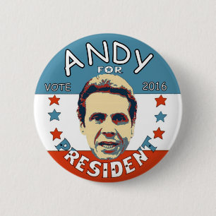Andrew Cuomo for President 2016 6 Cm Round Badge