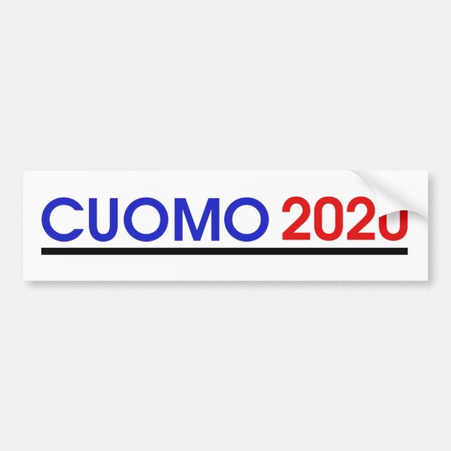 Andrew Cuomo for President 2020 bumper sticker (Front)